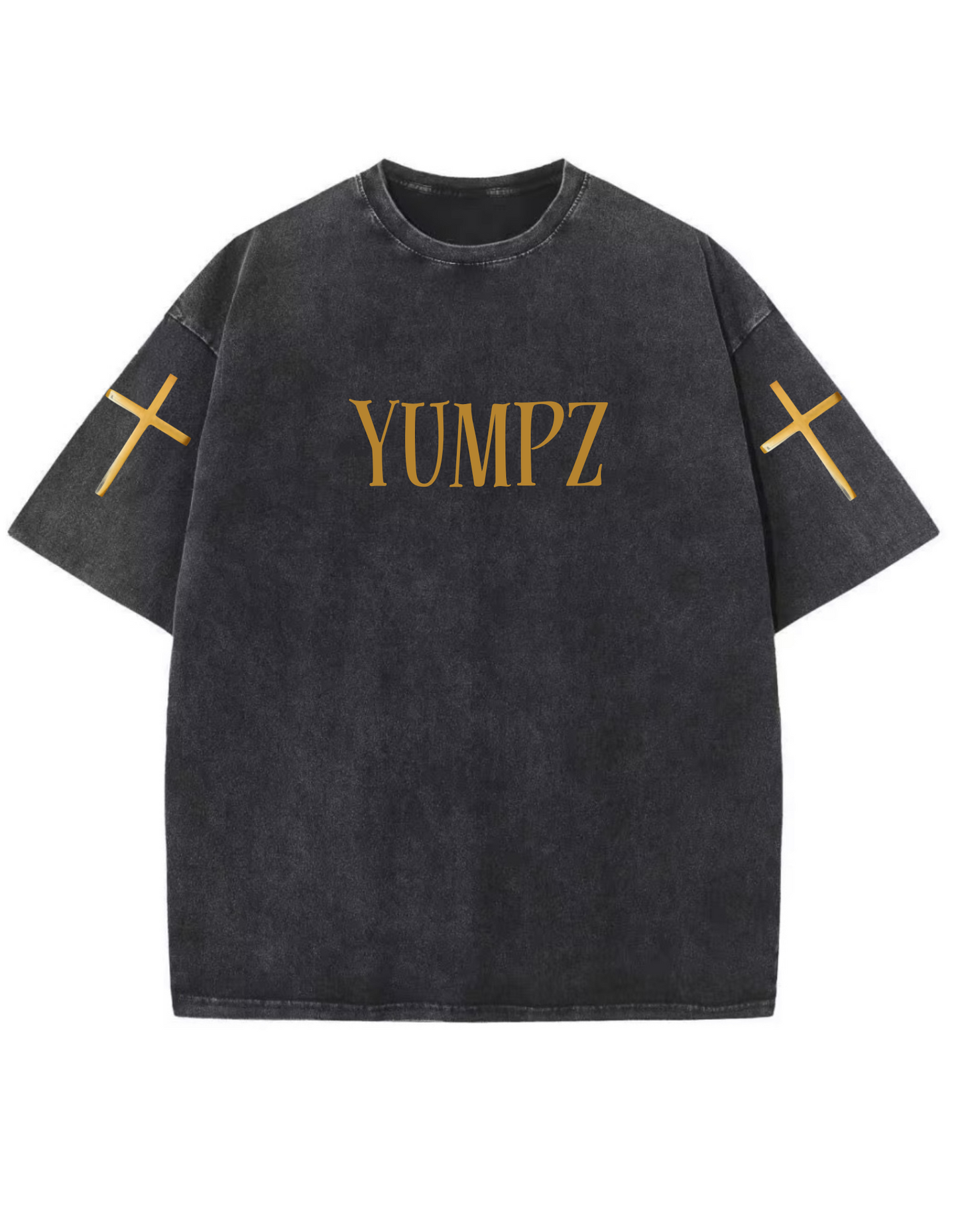 Yumpz Gold Logo Cross T-Shirts