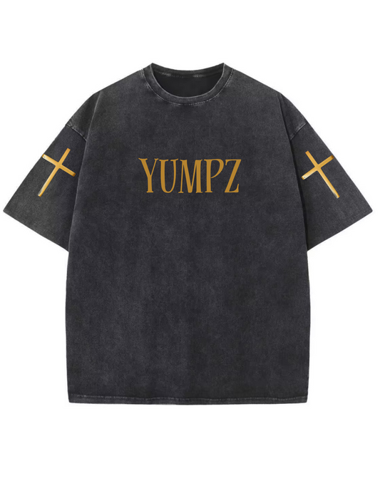 Yumpz Gold Logo Cross T-Shirts